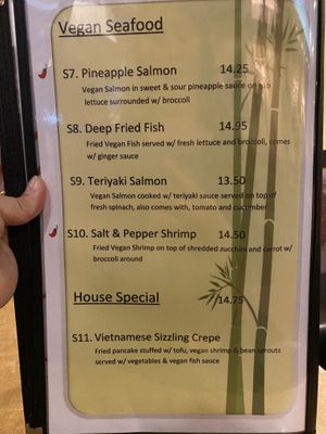 Vegan Seafood & Special at Veggie Today in Concord