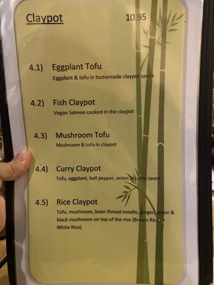 Clay pot at Veggie Today in Concord