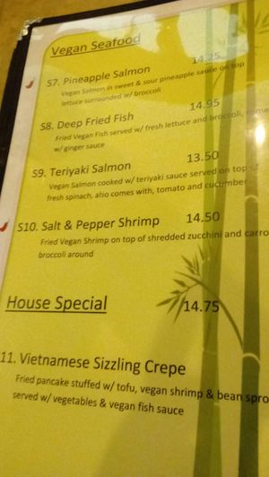 Menu 5 at Veggie Today in Concord