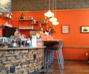 inside at Laughing Planet Cafe in Corvallis