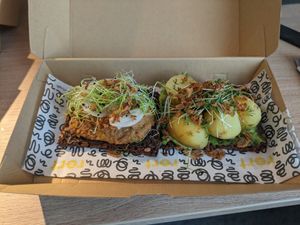 Green combo (set of 3 sandwiches) at Rørt in Copenhagen