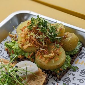 Veganised Potato Potardo at Rørt in Copenhagen