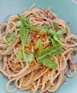 Truffle Mushroom Spaghetti ~ 9/2/23 at nomVnom Cafe in Johor Bahru