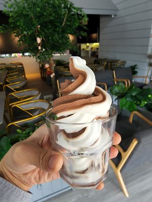 Soft serve ice cream at nomVnom Cafe in Johor Bahru