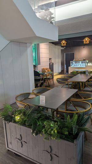 Inside seating at nomVnom Cafe in Johor Bahru