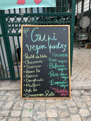 Menu at Gupi Vegan Pastry - Pop Up in Lisbon
