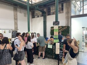 The market stall itself   at Gupi Vegan Pastry - Pop Up in Lisbon