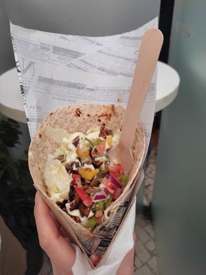Mushroom wrap at Gupi Vegan Pastry - Pop Up in Lisbon