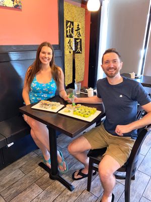 Perfect lunch date with their lunch specials! at Masago Sushi 35 in Southington