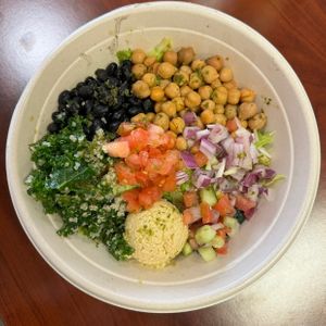 chickpea and black bean salad   at The Halal Shack - SDSU in San Diego