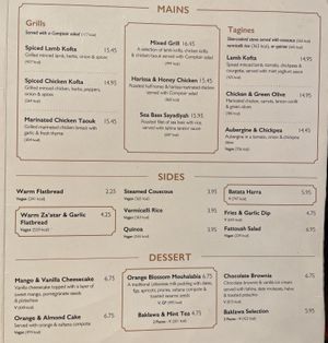   at STN - Comptoir Libanais in Stansted