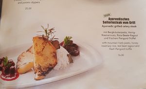 Selleriesteak at AlteSchmiede in Leogang