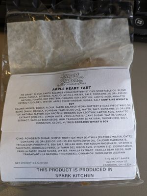 Apple heart tart at The Heart Baker - Pop-up in Dayton