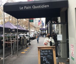 Front entrance at Le Pain Quotidien - 40th St in New York City