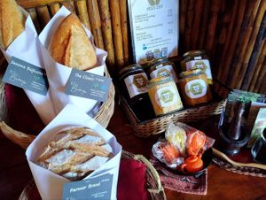 Bread & grocery corner at BaZaar Café  in Kampot