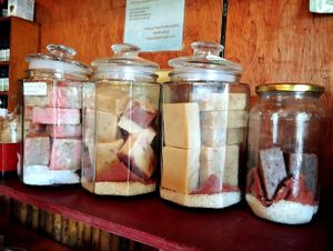 Natural soaps at BaZaar Café  in Kampot