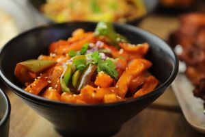 Vegan Chips chilli at Momo Central - Bourke St in Melbourne