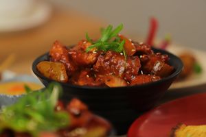 chilli chips at Momo Central - Bourke St in Melbourne