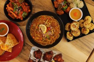 vegan food dont have to be bland ... and less flavourful .. at Momo Central - Bourke St in Melbourne