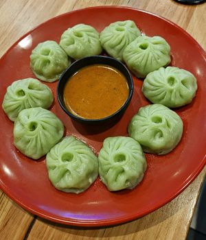 Vegan momos at Momo Central - Bourke St in Melbourne