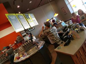 Registers and menu at Laughing Planet - Willamette St in Eugene