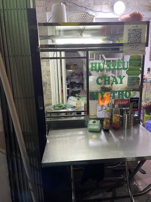 The one table you can eat at   at Hủ tiếu chay Mỹ Tho Chị Ba in Ho Chi Minh City