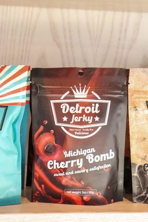 Michigan made vegan jerky!  at Musgrove + Company in Adrian