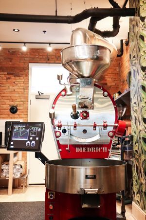 Our roaster in Adrian where we roast for all 3 of our locations  at Musgrove + Company in Adrian