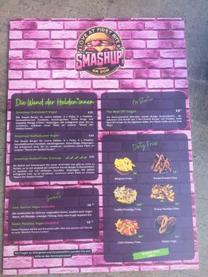 Vegan menu I at Smashup! in Aachen