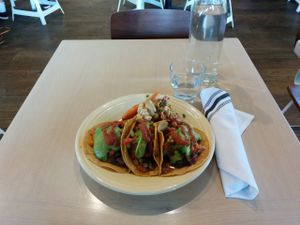 Corn Tacos at Cafe Gratitude in Venice