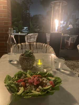 Greek Salad  at Cafe Gratitude in Venice