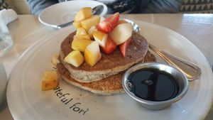 pancakes - not so good at Cafe Gratitude in Venice