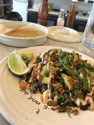 Vegan Mexican breakfast.  at Cafe Gratitude in Venice
