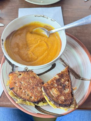 Pumpkin soup  at Garden Kitchen in Sheffield
