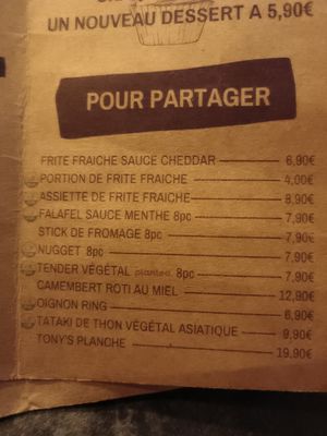 Menu at Good and Well in Lyon