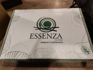 Take away sushi box at EssenzaSushi in Milan