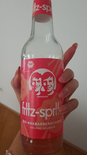 best rhubarb lemonade ever at Speisekammer in Vienna