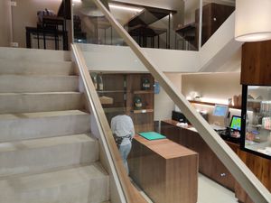 Seating upstairs at Artisti del Vegetariano - Corso Magenta in Milan