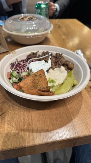 Rice bowl  at Falafel Inc in Washington