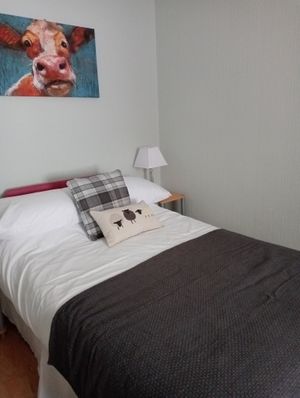 Single bedroom with private bathroom. at Blaeberry House in Inverness
