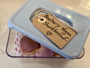 Vegan shortbread in room   at Blaeberry House in Inverness