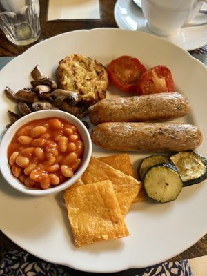 Cooked breakfast   at Blaeberry House in Inverness