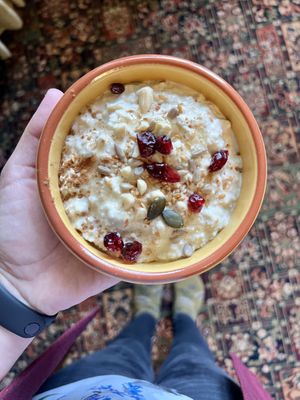 Fridge oats   at Blaeberry House in Inverness