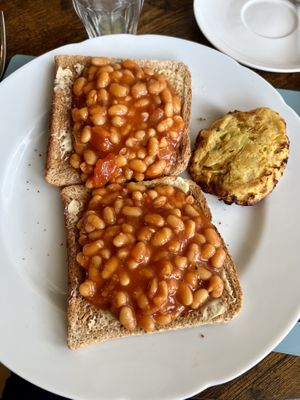 Beans on toast (on request instead of the full cooked breakfast)   at Blaeberry House in Inverness
