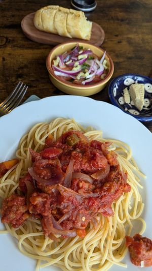 Pasta dinner at Blaeberry House in Inverness