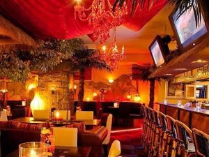 Inside at Cafe Bistro Flamingo in Braeunlingen