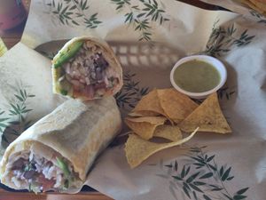 Burrito vegano at Señor Burrito Aruba in Oranjestad