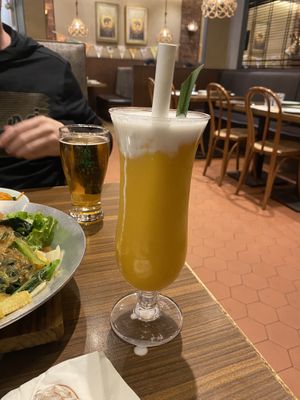 Mango coconut drink  at Aroi Thai in New Territories