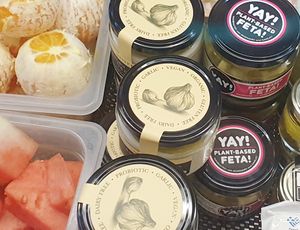 Vegan cashew cheese & YAY! feta at Lancefield Providore in Lancefield