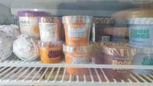 Some vegan ice creams at Lancefield Providore in Lancefield